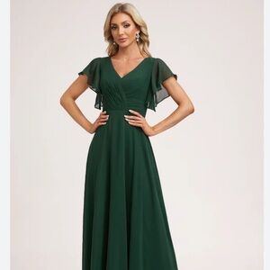 JJs House Dark Green Holiday Dress
